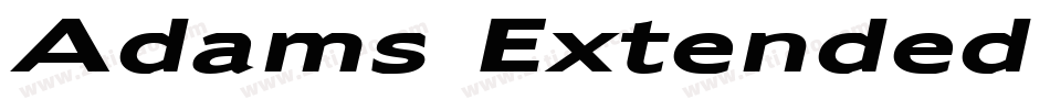 Adams Extended Bold Italic字体转换